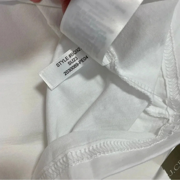 New J Crew Premium Jersey Pocket Tee Shirt White - Picture 5 of 10